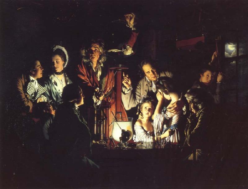 Joseph wright of derby An Experiment on a Bird in the Air Pump France oil painting art